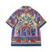 Men's Clothing High Street Floral Shirt Suit Retro National Style Full Print Positioning Shirt Casual Cardigan Shorts Matching Men_viptrois.com
