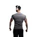 Men's Clothing New Casual Running Sports Fitness Strength Solid Color Training Exercise Quick Drying Stretch Short Sleeved T Shirt_viptrois.com