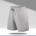 New Men's Quick Drying Loose Fit Five Point Sports Casual Pants Thin Ice Silk Beach Shorts_viptrois.com