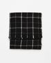 Unisex Black White Plaid Square Scarf Shawl_viptrois.com