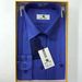 Men's Slim Fit Long Sleeve Shirt Korean Style Square Neck Wrinkle Free Solid Color Business Casual Loose Fit Plus Size_viptrois.com