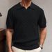 Men's Clothing Men's Casual Sweaters Fashion Swallowtail Collar Cool Silk Knitted POLO Shirt SY0028_viptrois.com