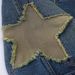 Man's clothing Applique embroidered denim shorts Men's High street chic quarter pants loose straight mid-leg trousers_viptrois.com