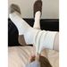 Wool Blend Striped Socks For Men And Women - Mid-Crew Thick Knit Thermal Socks With Color Blocking, Comfortable & Breathable For All Seasons_viptrois.com