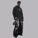 Vintage Washed Oversized Hoodie – Heavyweight Unisex Pullover With Distressed Finish (Fleece-Lined, Drop Shoulder, Ribbed Cuffs)_viptrois.com