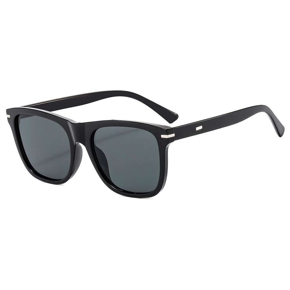 Men's Sunglasses Men And Women Retro Rice Nail Square Frame Glasses Anti Ultraviolet UV Sunscreen Sunglasses_viptrois.com