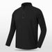 Men's Performance Half-Zip Long Sleeve Shirt – Breathable Workout & Running Top (Black, Dark Gray, Steel Blue, Heather Gray, M-4XL)_viptrois.com