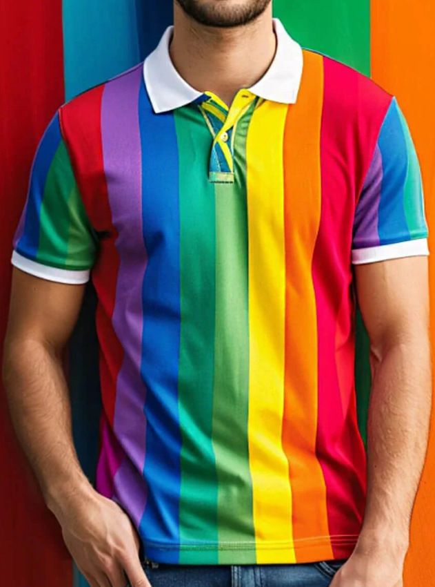 Men's Clothing Short Sleeved Shirt Digital Printing Hawaiian Style Casual Fashion_viptrois.com
