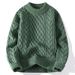 Oversized Knit Sweater – Fleece-Lined Winter Thermal (S-2XL, Round/High Neck)_viptrois.com