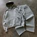 2025 New Sweater Fashion Street Style Versatile Personality Embroidered Hoodie Men's And Women's Casual Pullover Sweater Pants_viptrois.com