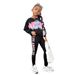 Mother & Kids INS Girls Autumn Suit Tie Dye Pattern Long Sleeved Top Printed Sweater Leggings Two Piece Set_viptrois.com