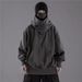 Hooded Sweater Men's Autumn And Winter Turtleneck Loose New Top High Street Style Hip Hop Dark Retro Hong Kong Style_viptrois.com