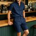 Summer Men's Casual Shorts Business Commuter Solid Color Five Point Pants Simple Versatile Dress Pants_viptrois.com