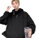 New Half High Collar Zipper Hoodie for Men, Spring and Autumn Vintage High end Trendy Brand Loose Hoodie_viptrois.com