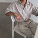 Light Mature Style Fashion Suit Men's Summer Loose Short Sleeved Shirt Korean Style Trendy Straight Mopping Trousers_viptrois.com