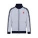American Street Style Striped Zipper Cardigan Jacket Autumn Unisex 2025 New Loose Casual Stand Collar Top_viptrois.com