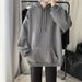 Men's Casual Hooded Sweatshirt - Japanese Style Loose Fit Pullover With Side Pockets For Spring/Autumn (White, Grey, Black) - M-3XL_viptrois.com