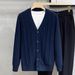Men's Slim Fit Knit Cardigan Sweater - Casual Long Sleeve Open Front Coat For Autumn & Winter_viptrois.com