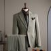 Men's Clothing Men's Checkered Suit Set - Business Casual Blazer & Pants For Wedding, Office & Formal Events (Jacket + Vest + Trousers Options)_viptrois.com