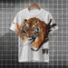 Men's Clothing Cotton Full Print Direct Injection Short Sleeve T Shirt Men's Summer Loose Retro Casual Fashion Round Neck_viptrois.com