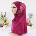 Women's Hats Lace Dotted Diamond Monochrome Splicing Hijab Women's Fashion Patch Hijab Ready In Stock_viptrois.com