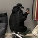 Hooded Sweater Men's 2026 New Autumn Heavy Suede Burnt Flower Clothes Loose Boys Hoodie Jacket Pink_viptrois.com