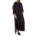 Men's Clothing Striped Print Casual Ethnic Men's Robe_viptrois.com