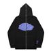 Y2K Zipper Hoodie Harajuku Gothic Style Clothing Letter Men Women Streetwear Sweatshirt Fashion_viptrois.com