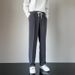 Men's Clothing Elastic Trousers Simple And Versatile Loose Straight Casual Trousers Spring And Autumn Drape Trendy Trousers_viptrois.com