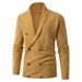 Loom Cross-Border Autumn New Casual Men's Solid Color Thickened European And American Style Knitted Cardigan Sweater Jacket_viptrois.com