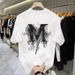 Men's Clothing Trendy Short Sleeved Pure Cotton Printed All Match Round Neck T Shirt_viptrois.com