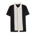 Men's Clothing Summer Short Sleeved T Shirt Knitted Lapel Shirt Trendy Personality Fashion Half Sleeved Bottoming Shirt Top_viptrois.com