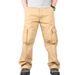 Men's Clothing Thick Webbing Trousers Casual Pants Cotton Loose Plus Size Oversized Overalls Men's Pants Comfortable_viptrois.com