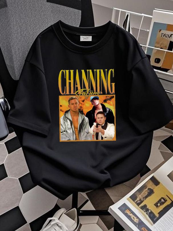 Channing Tatum Retro Vintage T Shirt Best Full Size S 5XL Stretched Fashion Streetwear Comfortable Slightly Breathable Graphic Homme Versatile_viptrois.com