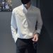 Men's Clothing Woven Shirt Men's Long Sleeved White Shirt Spring And Autumn Handsome Men's Tops New Shirt_viptrois.com