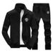 Men's Athletic Zip-Up Tracksuit Set | Lightweight & Breathable | Sizes M-8XL (Red/Black/Navy/Gray) | Cross-Border Exclusive_viptrois.com