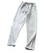 Men's Clothing Straight Ad Double Sided Solid Color Basic Zipper Slit Casual Versatile Sweatpants Easy Pants_viptrois.com