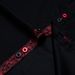 DiBanGu Herren-Hemd, Langärmelig, Schwarz, Einfarbig, Paisley-Farbkontrast, Modisches Hemd Für Herren, Button-Down-Kragen, Herrenbekleidung_viptrois.com