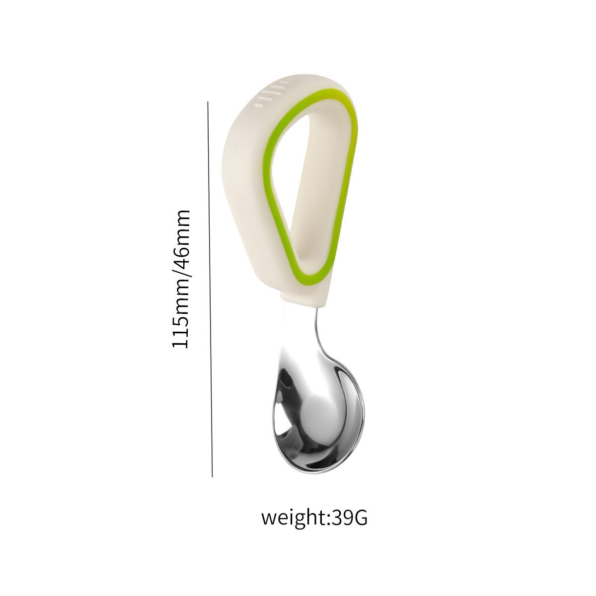 Mother & Kids Baby Independent Feeding Food Spoon 316 Stainless Steel Baby Learning To Eat Training Children Special Short Handle Spot_viptrois.com