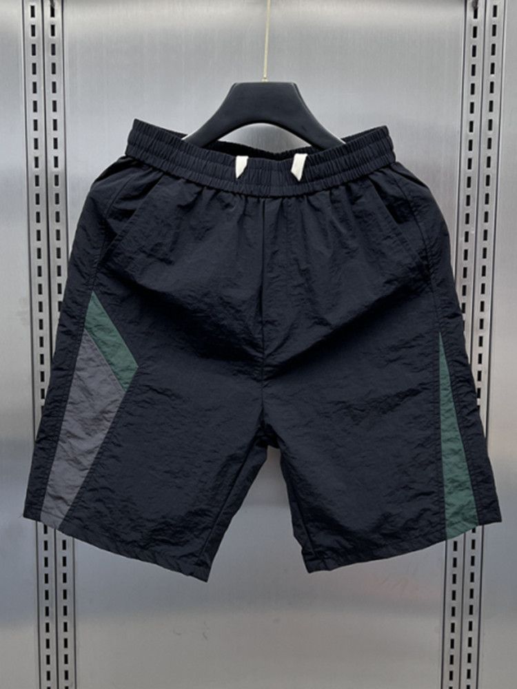 Men's Clothing Casual Shorts Summer New Quick Drying Thin Style Stitching Trendy High End Sports 5 Point Shorts_viptrois.com