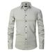 Men's Clothing New Stretch Shirt Men's Long Sleeve Thin Cross Border Men's Fashion Men's Shirt Youth Men's Tops Slim Pure_viptrois.com