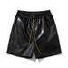 Men's Clothing solid color shorts men's retro casual sports shorts high street loose drawstring shorts_viptrois.com