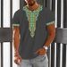 Men's T Shirt Pattern Bohemian Round Neck 3D Printing T Shirt Ethnic Style Casual Comfortable Short Sleeve_viptrois.com