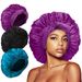 Ribbon bow Satin beauty care hair wide brimmed hat headscarf Nightcap_viptrois.com
