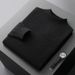 Pure First-Line Ready-to-Wear Half Turtleneck Wool Men 2024 New Solid Color Knitted Sweater Loose Warm Pullover Base Shirt_viptrois.com