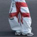 Vintage Chain Print White Jeans – Men's Baggy Straight-Leg Denim Pants (S-3XL, Hip-Hop Streetwear)_viptrois.com