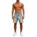 Men's Clothing Men's Washed Distressed Workwear Denim Shorts Summer Casual Streetwear Trendy Brand Style For Formal & Casual_viptrois.com