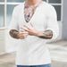 Loom Cross-Border 2025 European And American Men's Casual Autumn Winter Deep V-Neck Slim Fit Long Sleeve Solid Color_viptrois.com