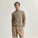 Men's Semi-Turtle Neck Sweater – Winter Thermal Knit Pullover, Soft Touch Slim Fit Base Layer, Solid Color Casual Crewneck_viptrois.com