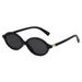 Men's Sunglasses Glasses Frame Nerd Myopia Oval Flat Glasses Small Frame Retro Korean Style Plain Glasses Frame_viptrois.com